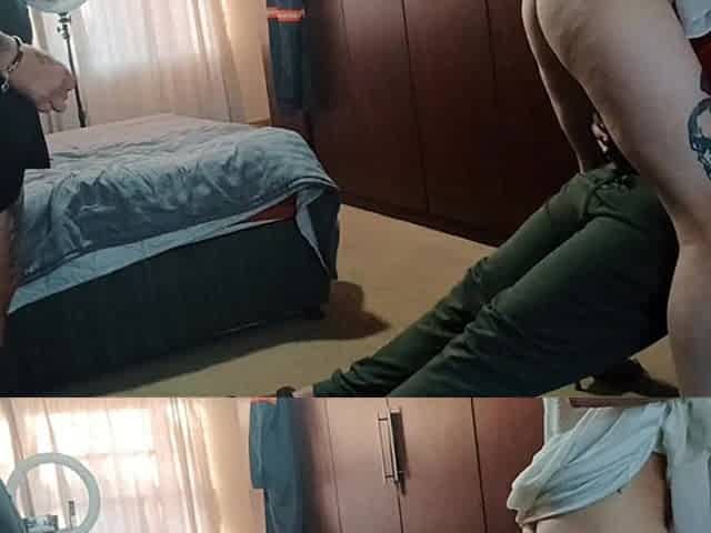 My Stephdad and His Friend Wanted to Fuck Me Both at the Same Time While One Is Jerking off Over My Cum Dripping Tight Pussy
