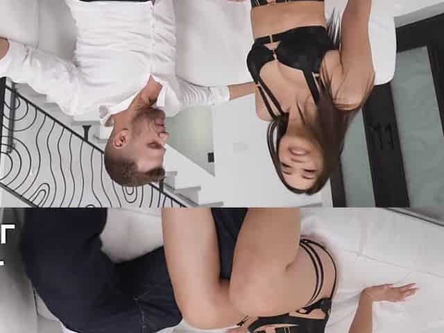 Scarlett's Butt Stretched to the Restrictions by Vince's Monster Jock