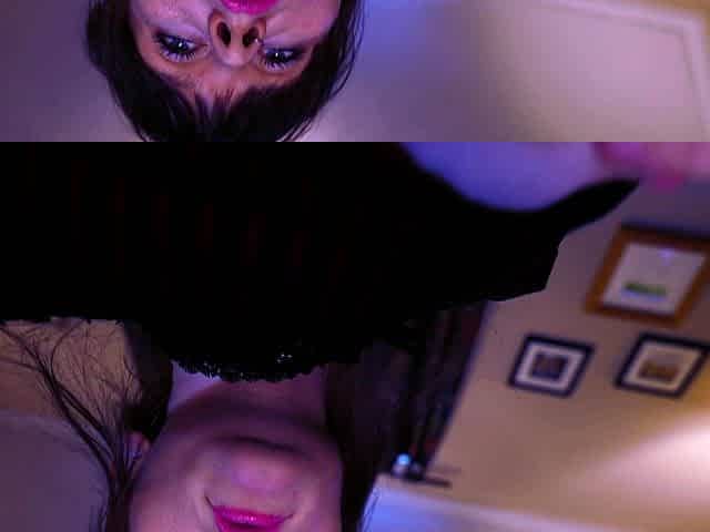 Cute amateur brunette naughty in solo jerking show on camera