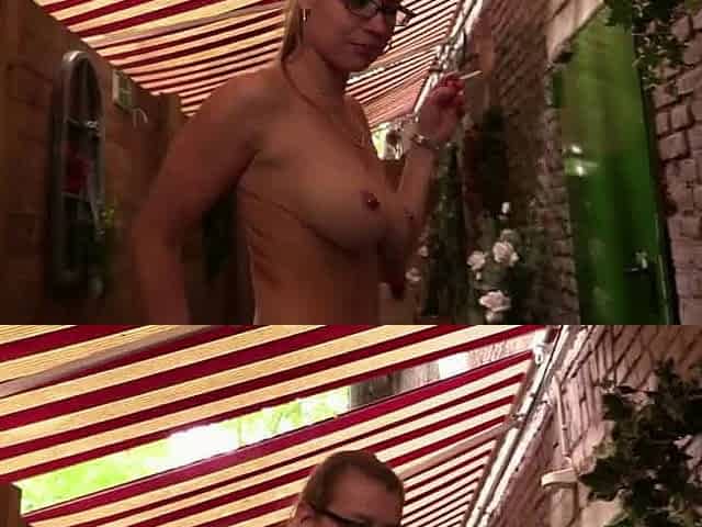 Big Pierced nippel smoking