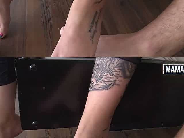 Thick Tattooed Lalin girl Gets Oiled Up and Screwed Hard in Doggy