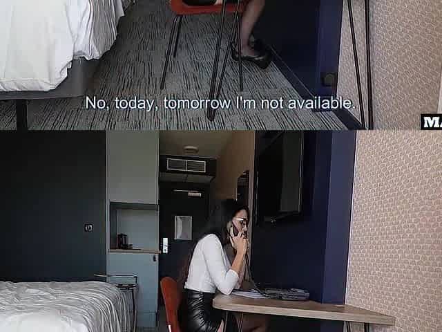 A Very Lascivious French Secretary Gets Drilled During A Job Interview !!!