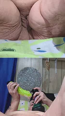 This Horny Puss Never Cums Enough so She's Fucking 3 Dildos Instead of Just