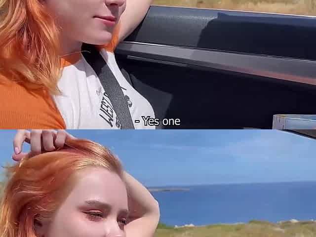 Hotty Sucking Schlong Stranger in Car and Bang on a Rest