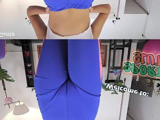 Astonishing Waist Large Ass Puffy Nipps Latin babe Honey Working Out in Constricted Leggings!