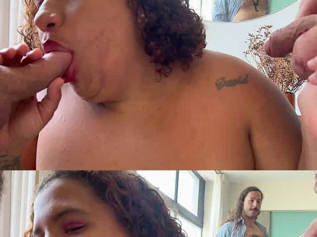 Cuckold House Crew Lines up to Fuck the Pussy of a Plus-size Married Woman