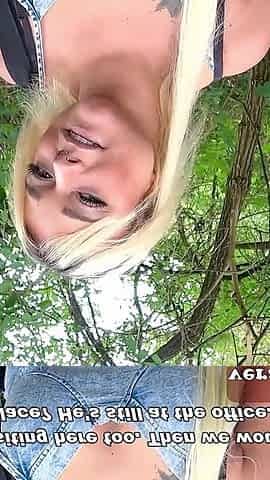 Erocom Date - German Blonde Makes Date in the Forest