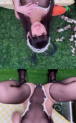 Asian Teen ARIEL SPINNER striptease masturbating