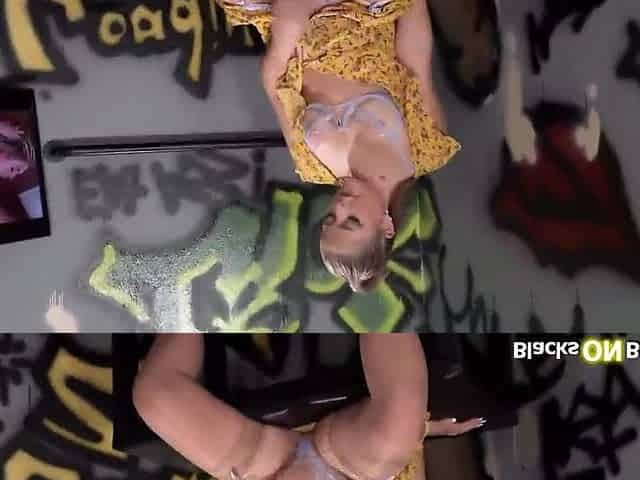 Tiny titties sweetheart screws bbc in a gloryhole