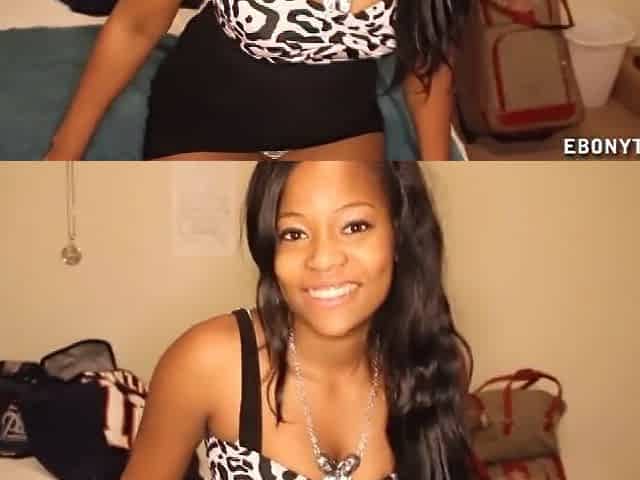 Cute Black Strokes A rod And Enjoys It