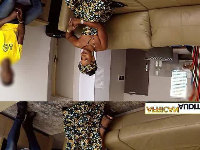 Afro teen chooses large white wang over her boyfriends hard ebony one