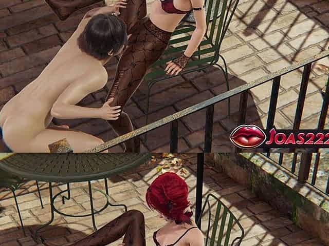 Pussy Licking For Hot Red Head Teen Girl In Pantyhose With Orgasm 3D Animation And Big Pink Vibrator Inside Pussy