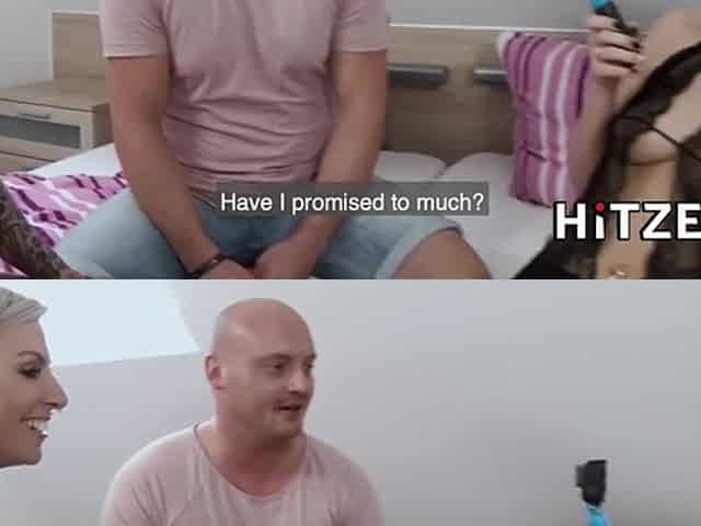 HITZEFREI 2 tattooed German blondes share a penis