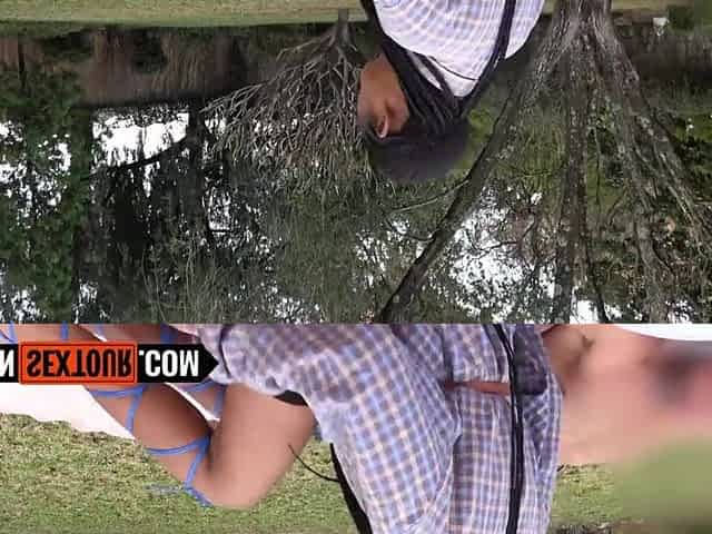 Large ass Black mother I'd like to fuck outdoor picnic POV oral job and hawt bang