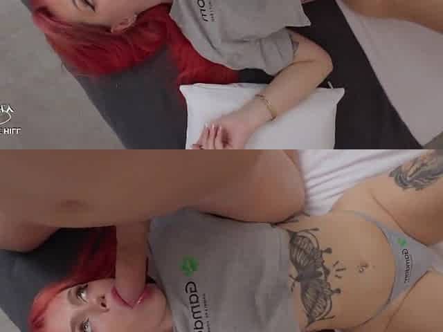 This babe Rides until This chab Busts Inside ???? (redhead Creampie)