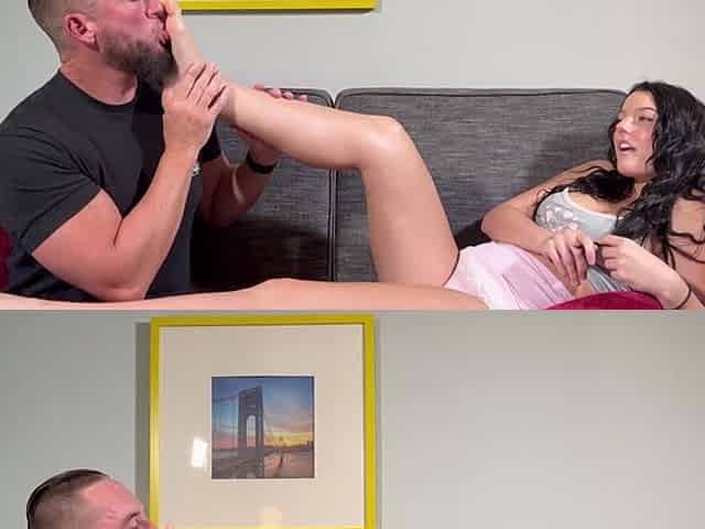 Licking Kloe Love's Soft Soles!
