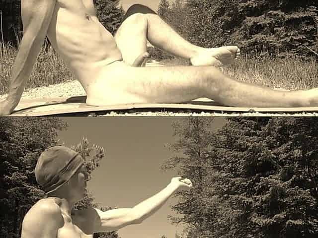 Andys Pork Knuckle Gymnastic in Nature Mai 2022 erotic Training Outdoor