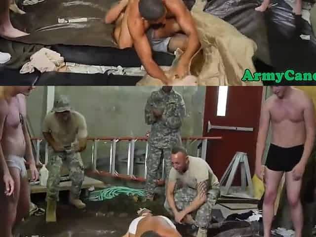 Military Studs Groupfuck After Wrestling Training