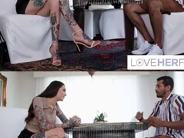 Tattooed Hottie Alex Jones Drilled After Foot Worshipping