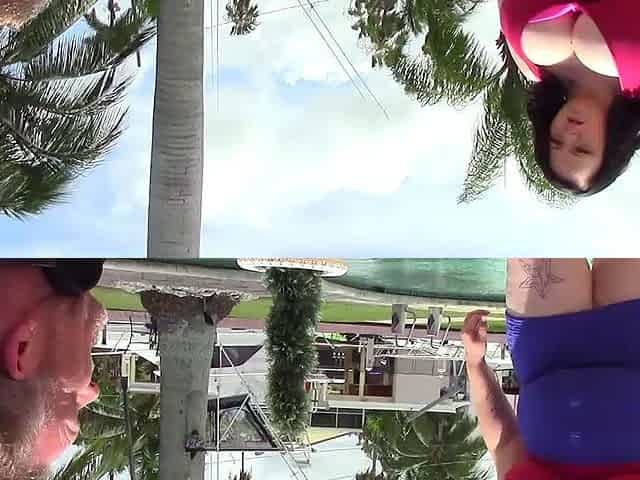 Nasty brunette pornstar with big boobs