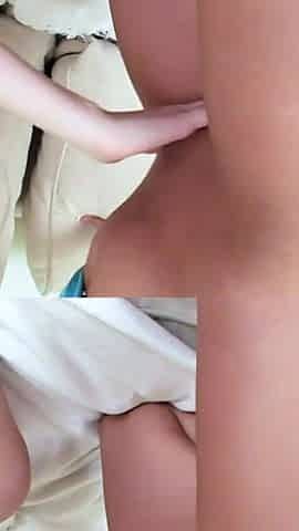 Two horny skinny teens lesbians masturbate their tight pussy