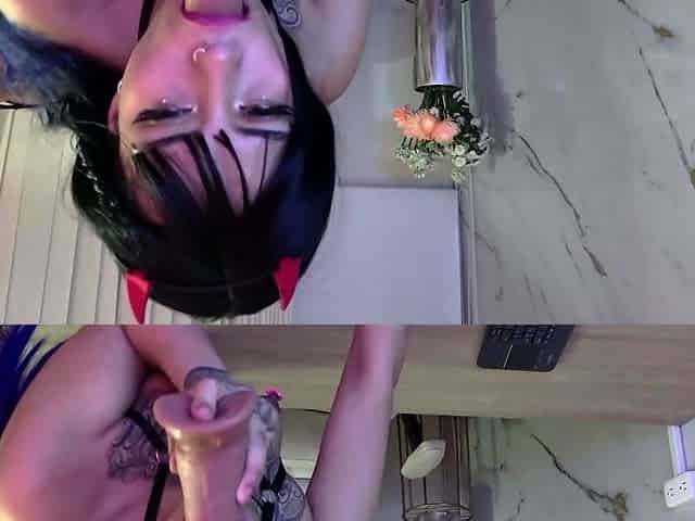 Close up teen masturbation