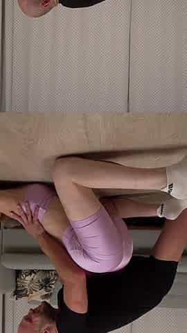 Morning Gymnastics Ended with a Hot Threesome with Cum on Her Face