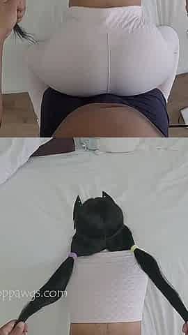 Soft Booty Girl Gets Butt Cheeks Tapped