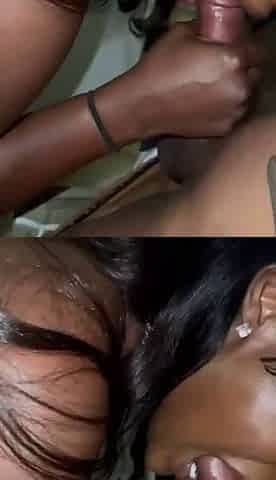 Black girl fuck big cock blowjob