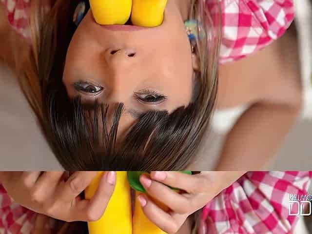 Mona Kim - Russian College Hotties Kitchen Dildo Double Penetr - Xozilla