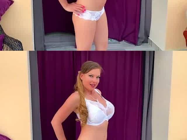 Hot Striptease Show in White Underclothing - See Me Get Moist. LenushkaDoll