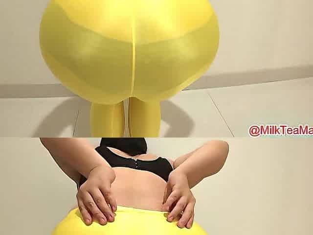 Large booty Oriental Devouring Yoga Panties