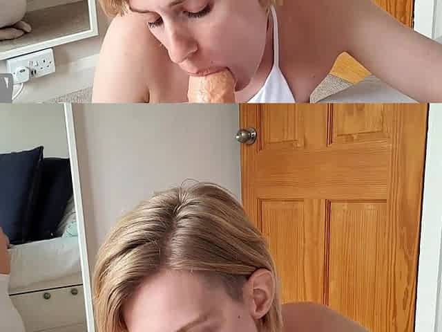 Slender Blonde Slut Solo Pussy Toying