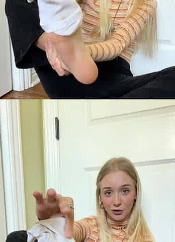Blonde And Brunette Foot Fetish Fucking
