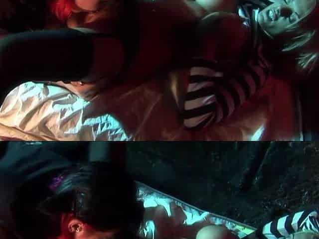 Jailed Lesbian babes With Large Breasts Get It On In Their Cell