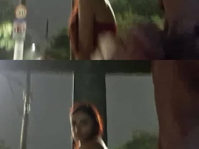 I took my cock out and jerked off at the bus stop next to a cutie!