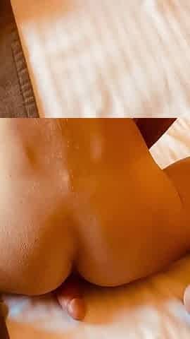 Fucking me with a big dildo