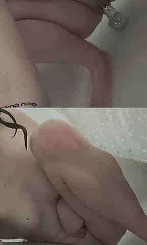 Cute 18yr Plays In The Shower