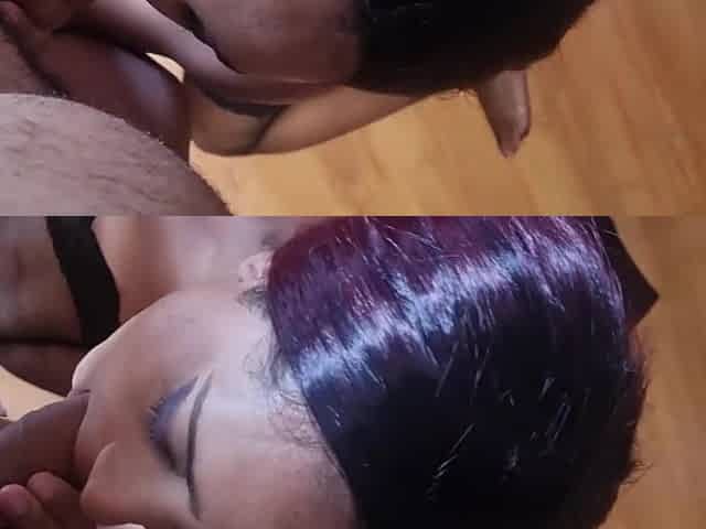 Stepsister Gives Sloppy Blowjob Pov