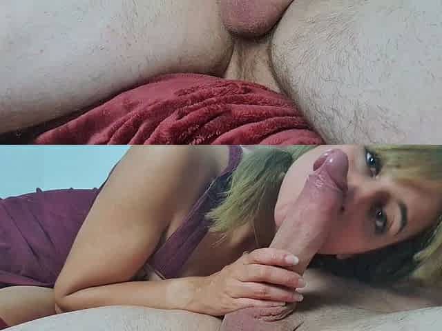 Amateur Blonde Blowjob CIM