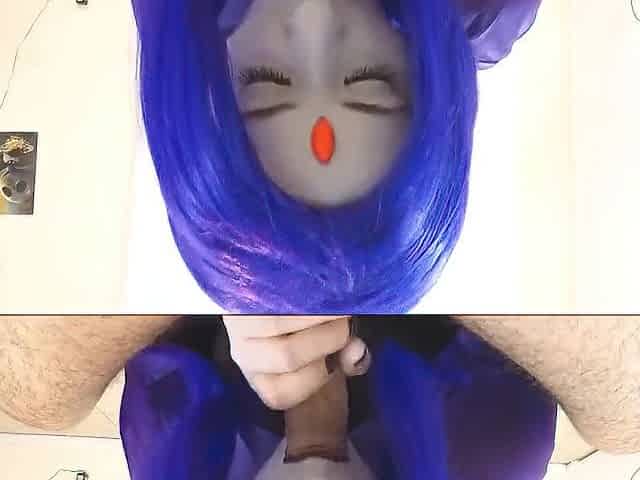 Raven Uses Her Wet Breasts