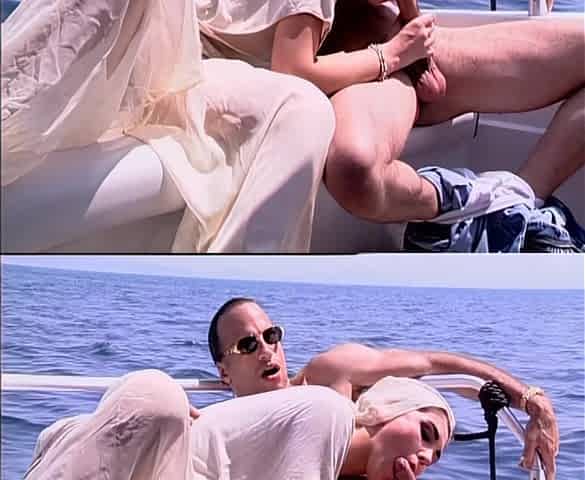 Young Brunette Takes Big Cock of the Sheikh on the Boat