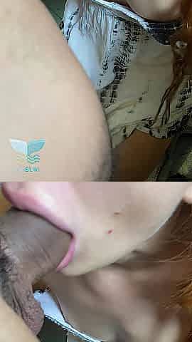cum all over the gal's round butt and cunt