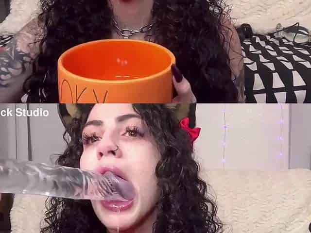 Puppy Beauty sloppy unfathomable mouth tail screwing anal bang machine