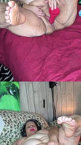 It's the Guys First Time Fucking This Fat Granny on His Mind