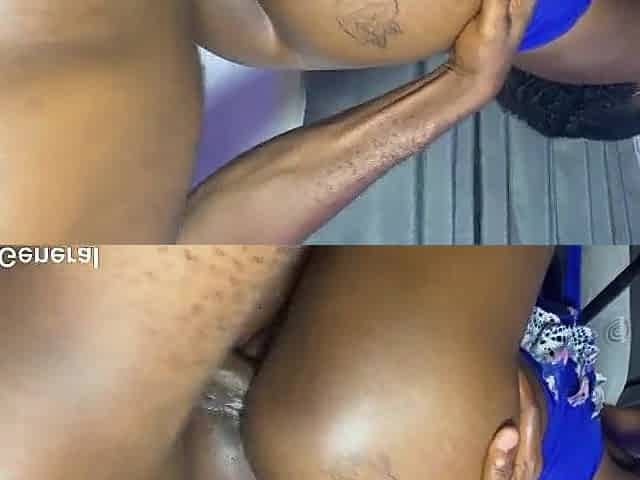 Large ebony dong missionary bang with step sister