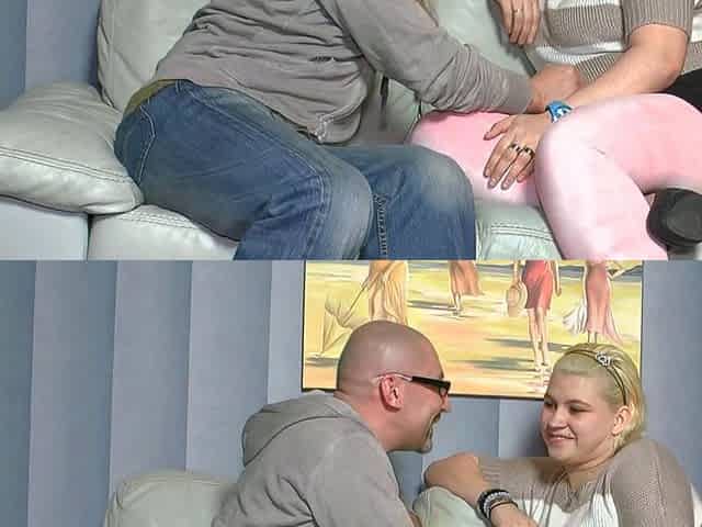 Chubby German blonde teen gets a sex job