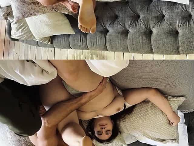 Nasty brunette pornstar with big boobs