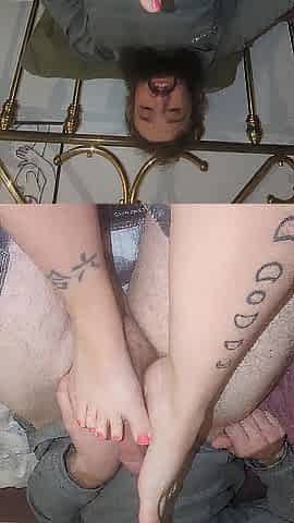 Foot Job & CUM (Small Feet)
