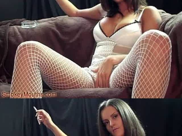 Smoking naked lesbians